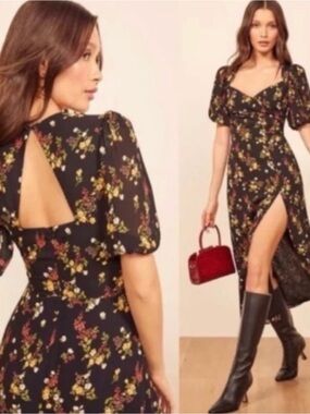 Reformation Vionette Midi Dress in Wildflower
